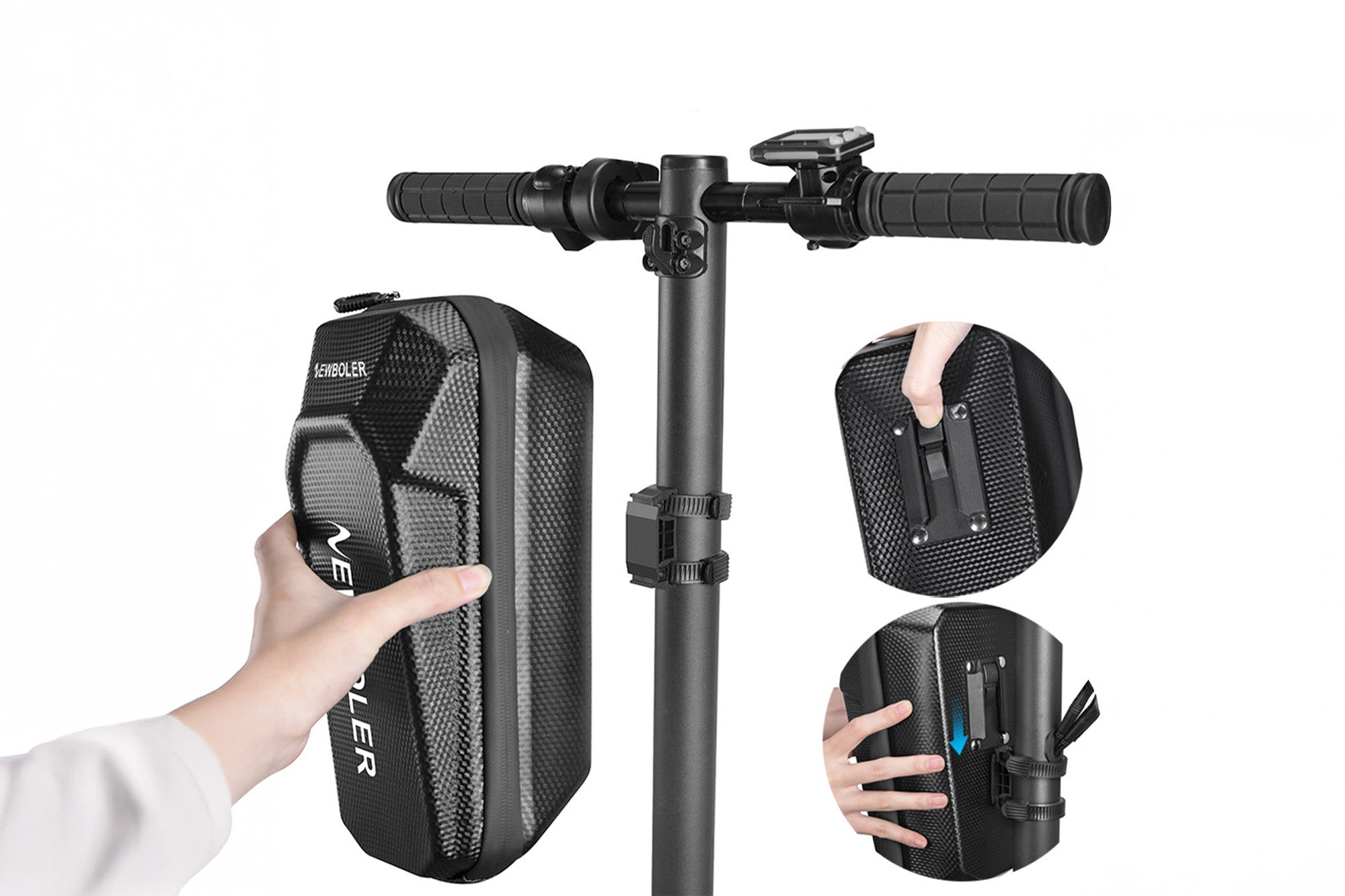 Quick Release Hard Shell Storage Bag for Glider E-Bike & Scooter