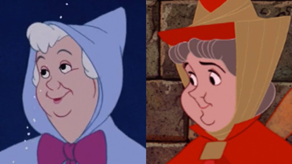 Picture of: Disney Doppelgangers: Fairy Godmother & Flora
