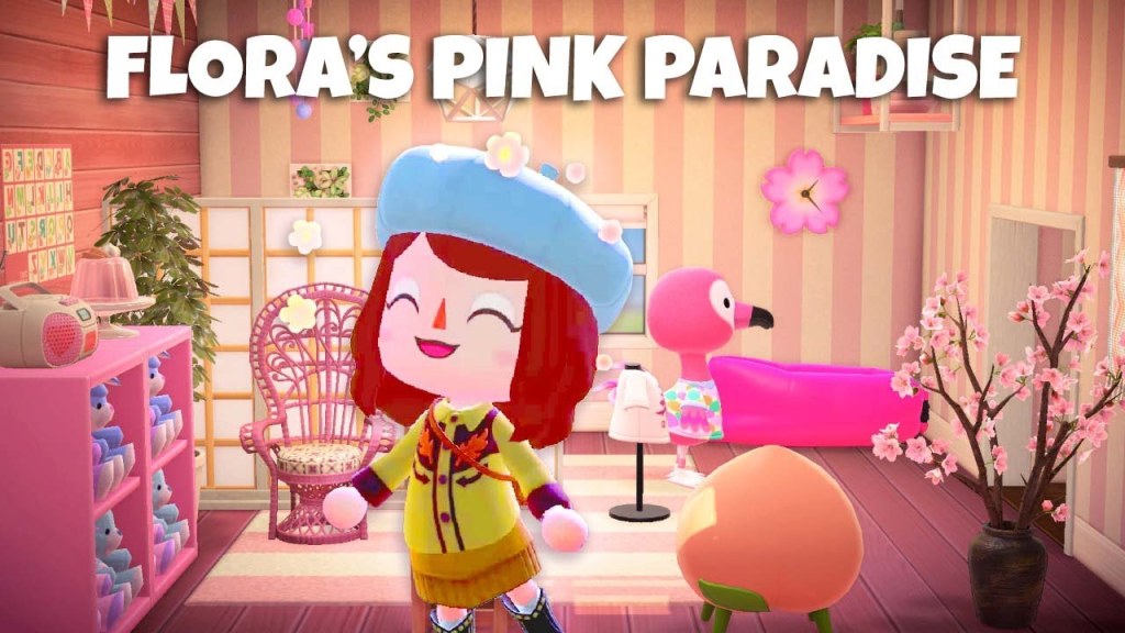 Picture of: Flora’s Pink Paradise 🦩 Animal Crossing: New Horizons – Happy Home Paradise